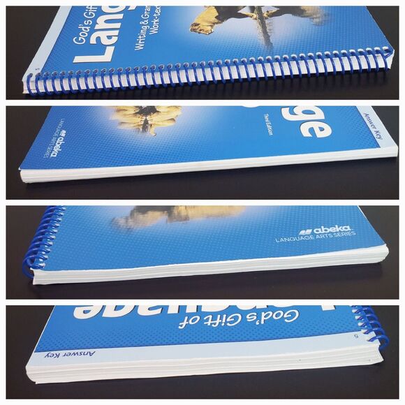 Abeka God's Gift of Language B Writing & Grammar Work-text, Answer Key 3rd Ed - Picture 4 of 7